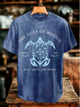 ⭐⭐⭐⭐⭐丨Men's Gulf Of Mexico Print T-shirt