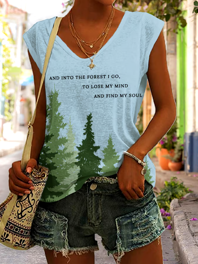 🌳Buy 3 get 12% off丨Women's National Park Protection Print Tank Top