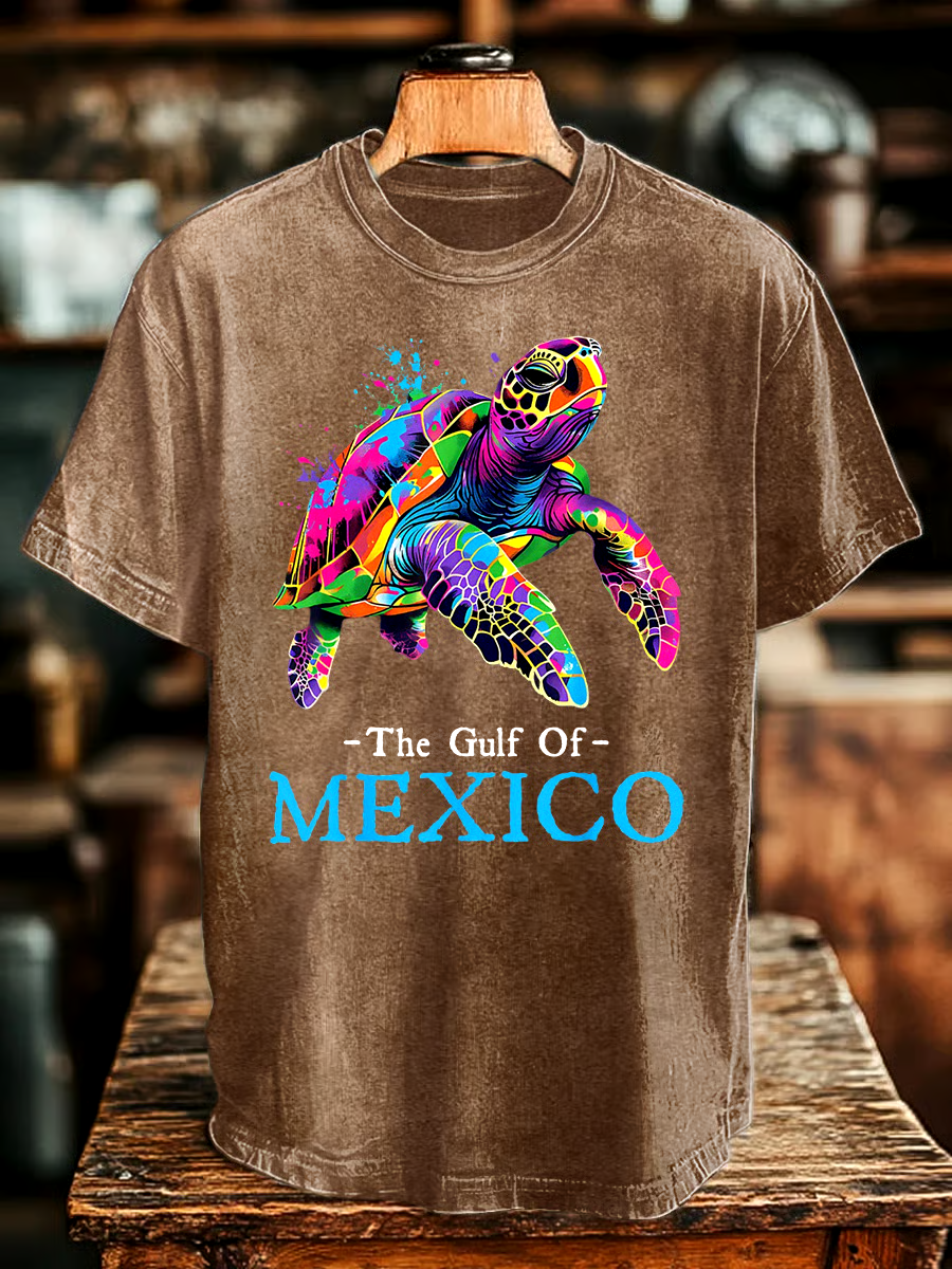 🌊Buy 3 get 12% off丨Men's Gulf Of Mexico Print T-shirt