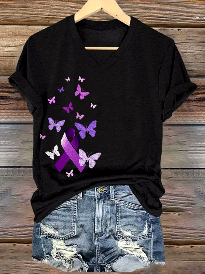 💜Buy 3 get 12% off丨Women's loose casual Alzheimer's T-shirt