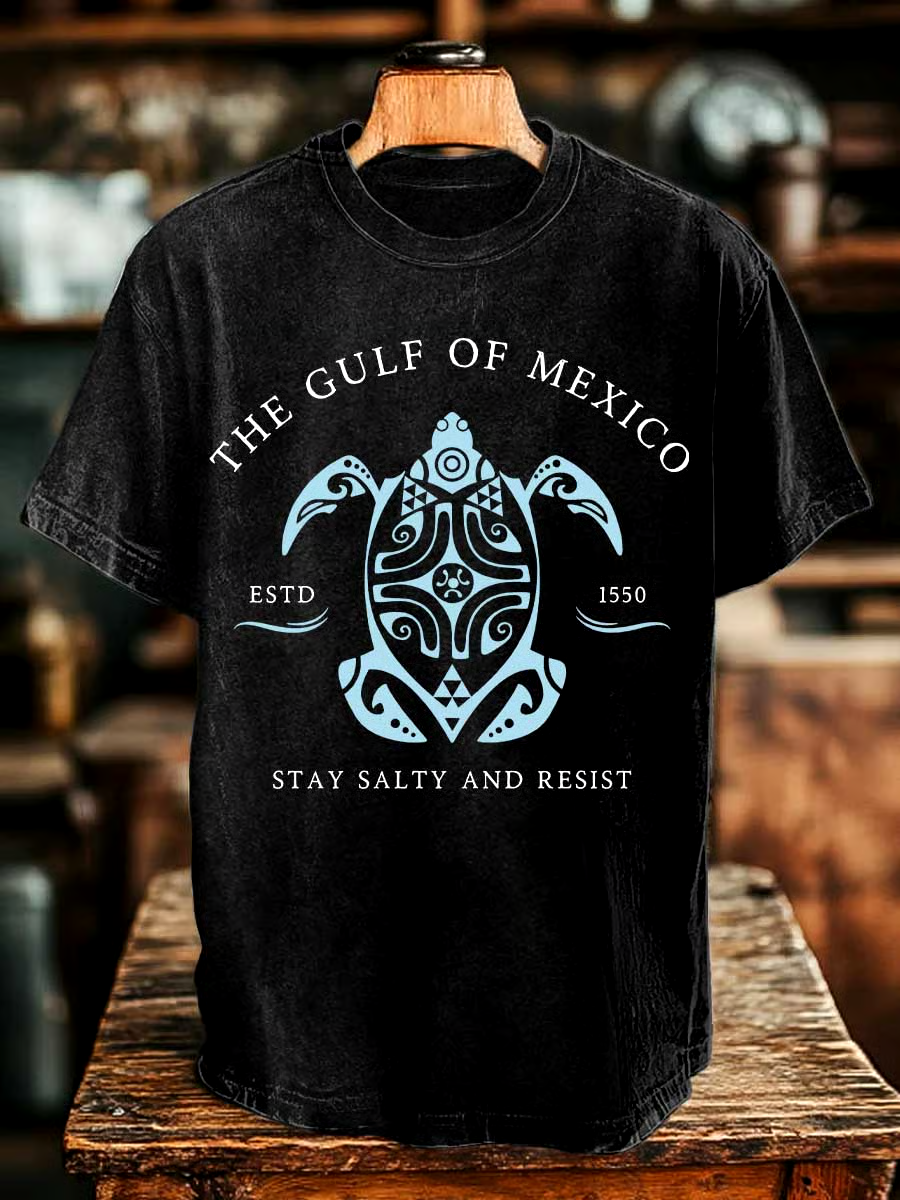 ⭐⭐⭐⭐⭐丨Men's Gulf Of Mexico Print T-shirt