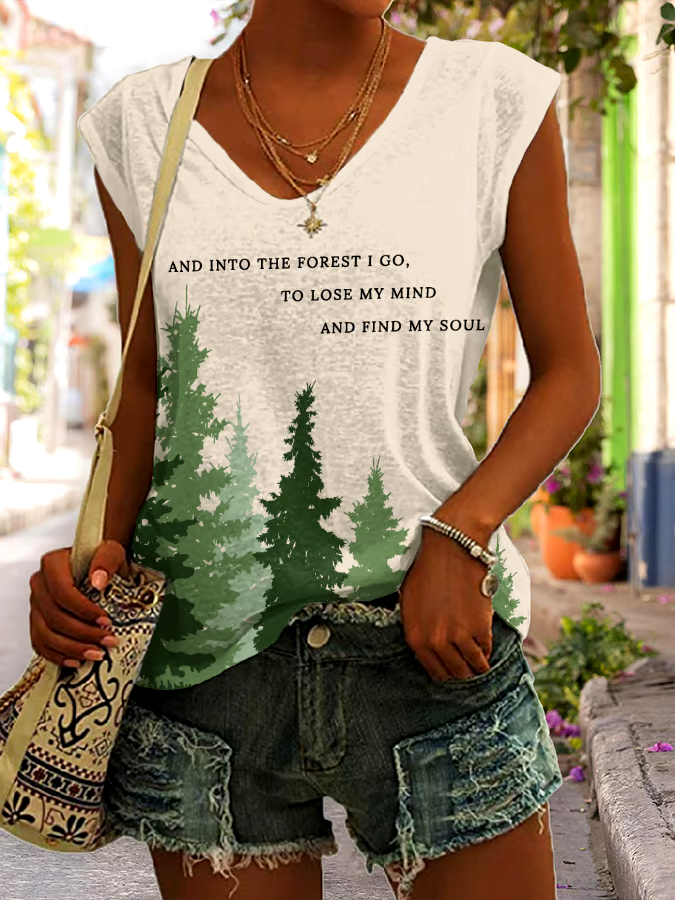 🌳Buy 3 get 12% off丨Women's National Park Protection Print Tank Top
