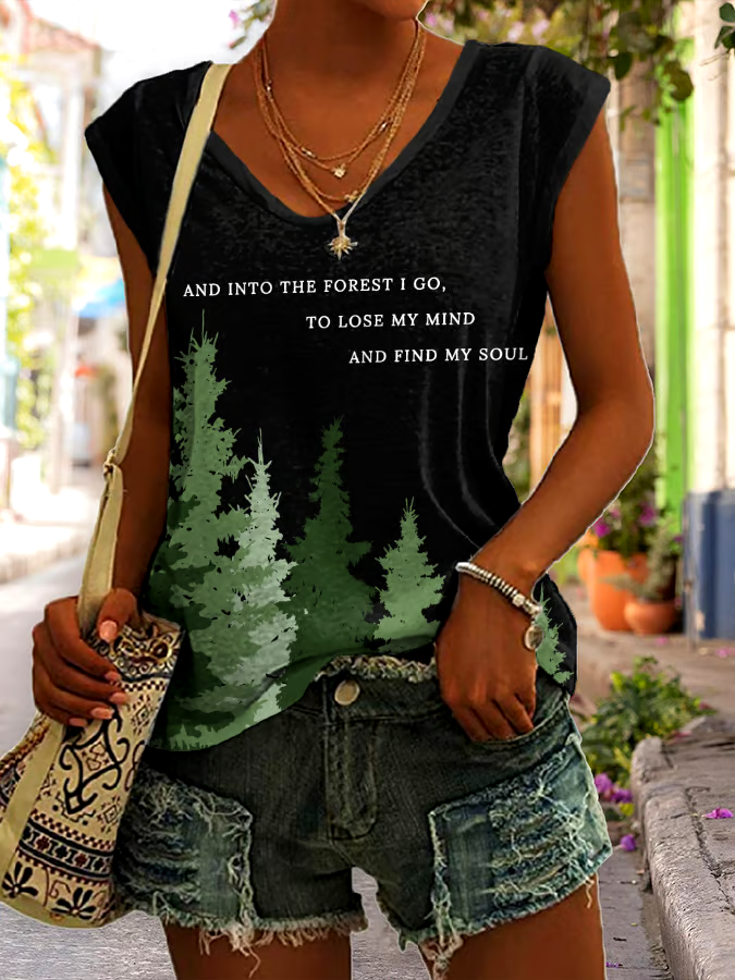 🌳Buy 3 get 12% off丨Women's National Park Protection Print Tank Top