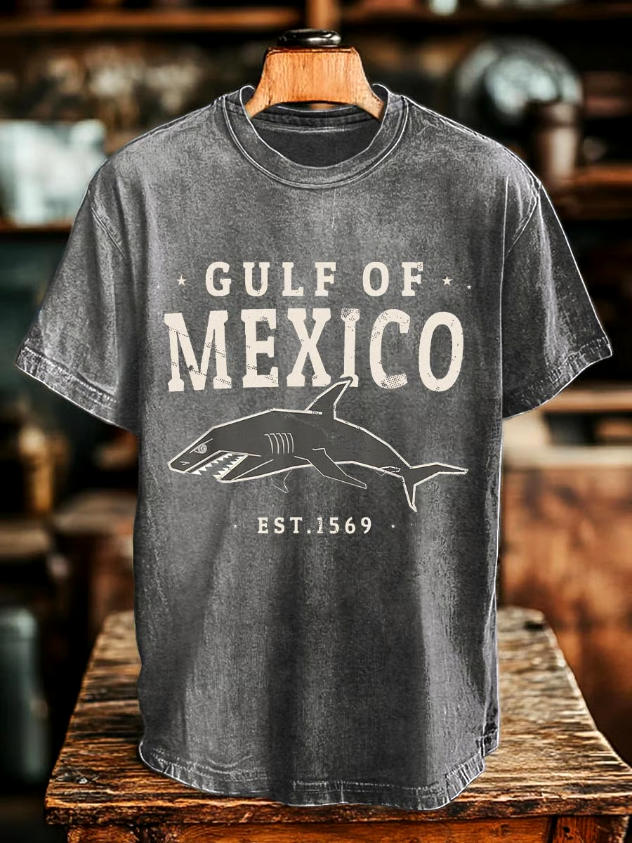 🌊Buy 3 get 12% off丨Men's Gulf Of Mexico Print T-shirt