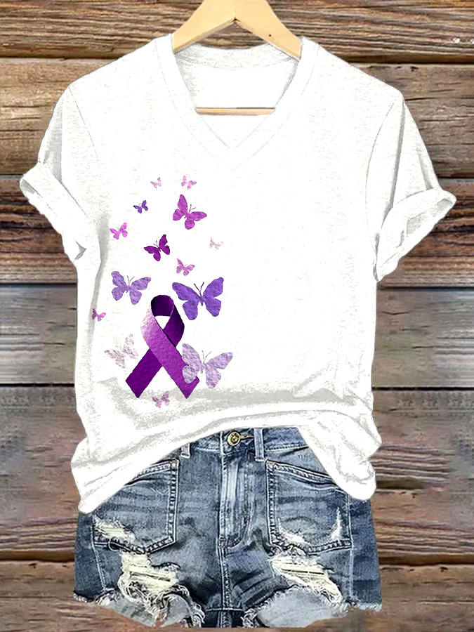 💜Buy 3 get 12% off丨Women's loose casual Alzheimer's T-shirt