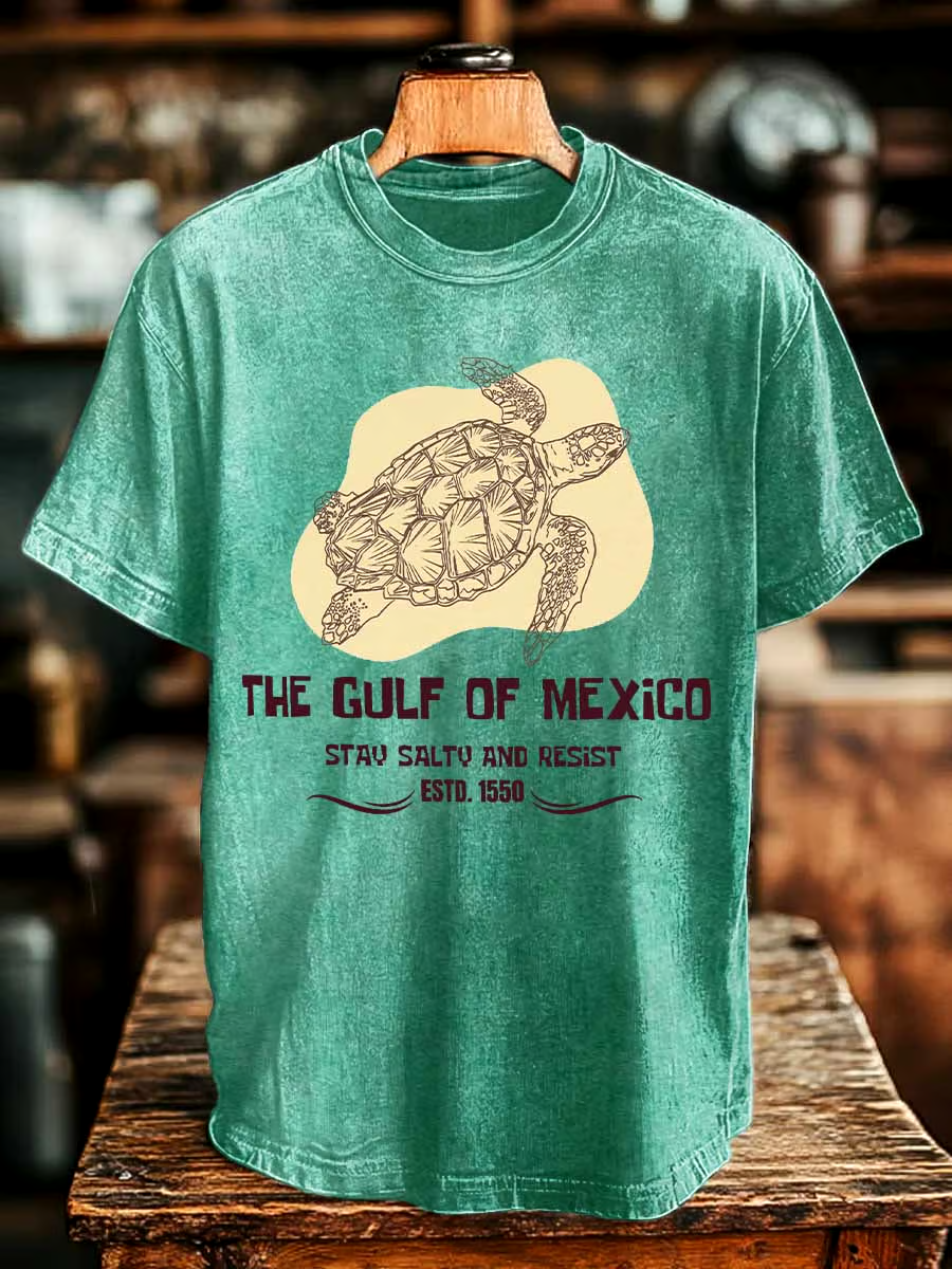 🌊Buy 3 get 12% off丨Men's Gulf Of Mexico Print T-shirt