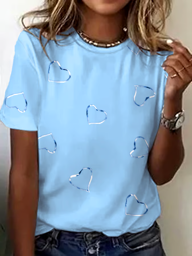 🎀Buy 3 get 12% off丨Women's Breast Cancer Awareness Print Casual T-Shirt